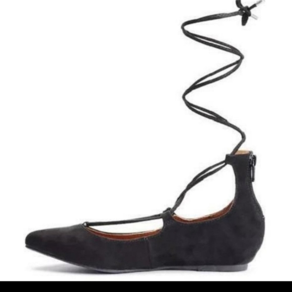 ANKLE WRAP BALLET FLAT - Picture 4 of 10